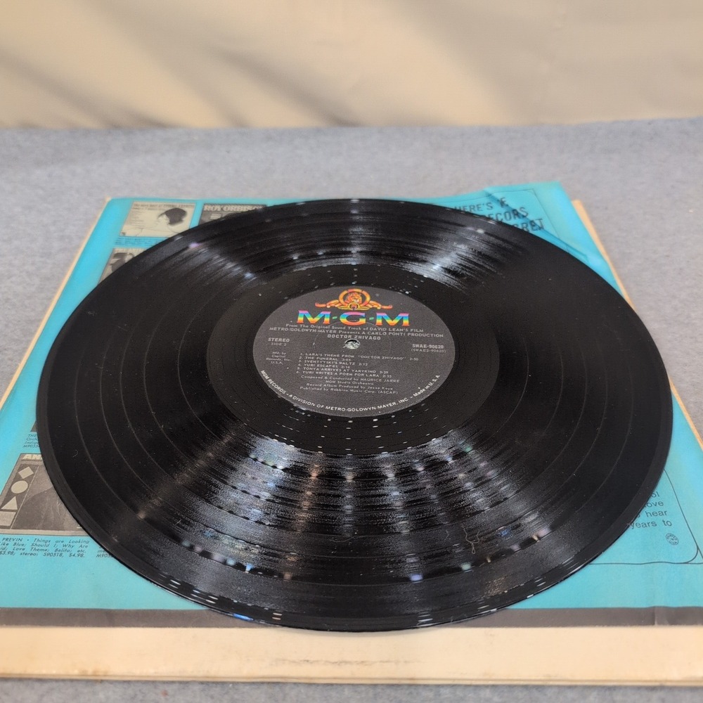 Doctor Zhivago Original Soundtrack Vinyl LP Maurice Jarre MGM SWAE-90620 Stereo - Picture 6 of 7